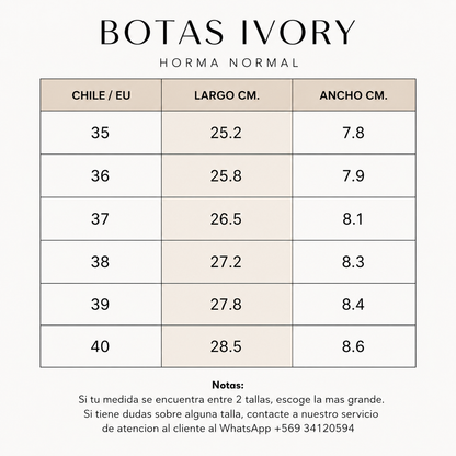 Botas Ivory
