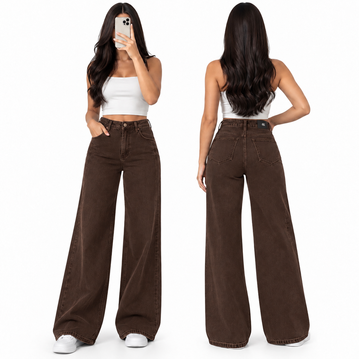 Wide leg chocolate