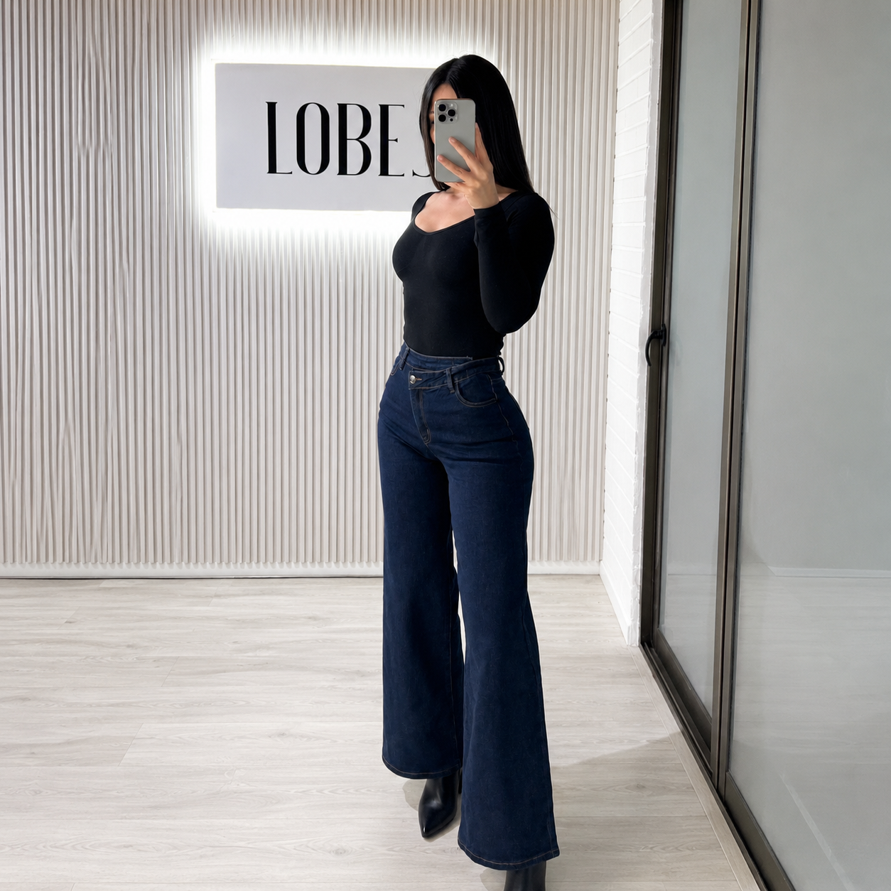 Wide Leg Zara Dark Blue