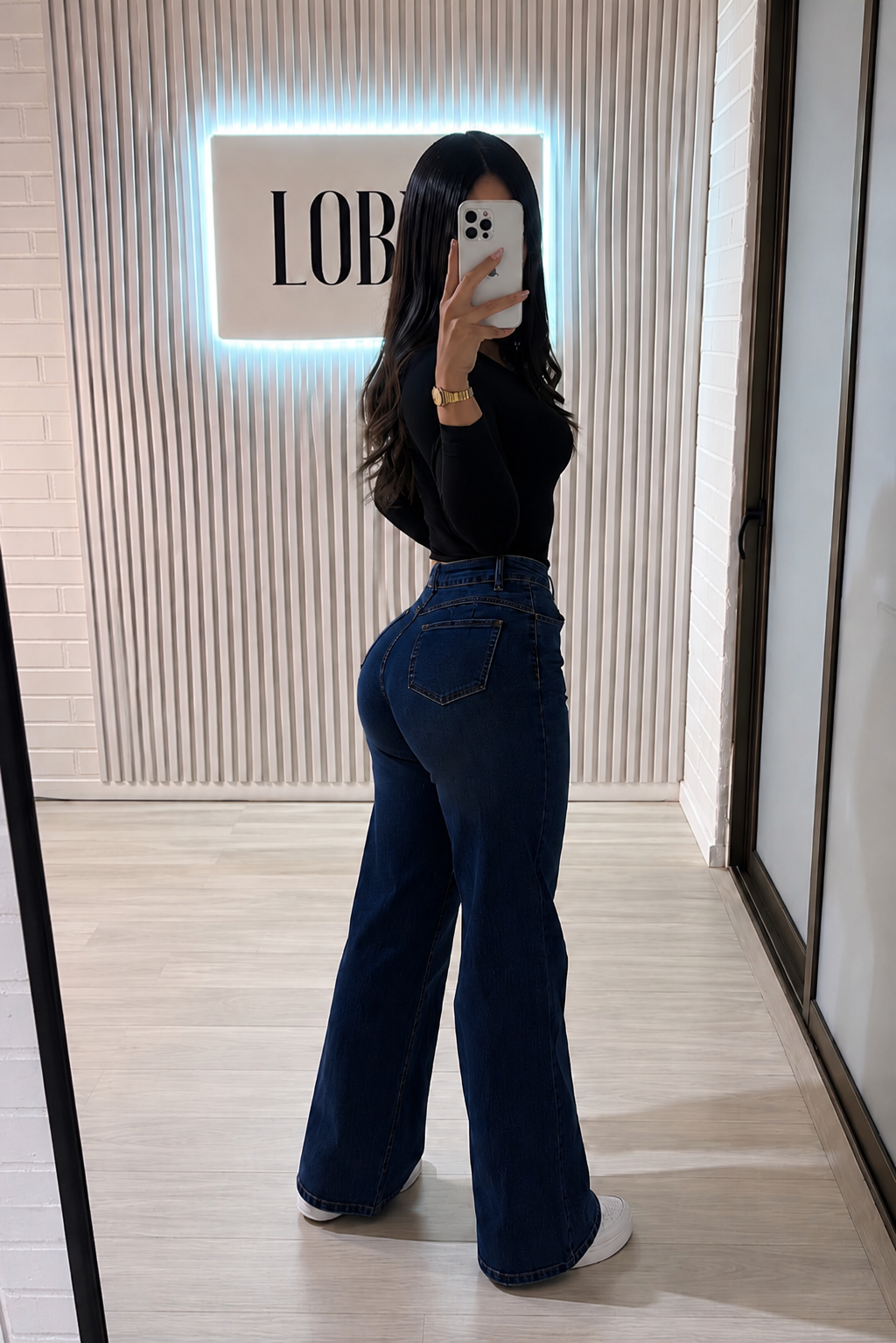 Wide leg mezclilla classic | oscuro