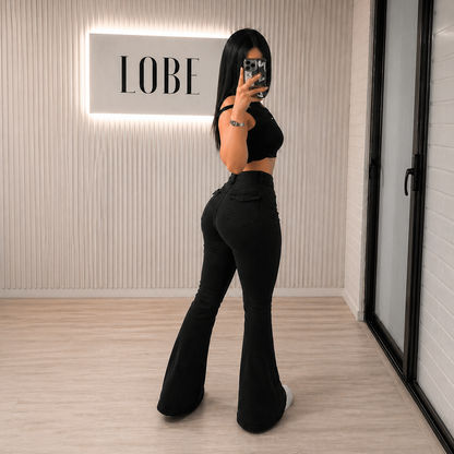 Jeans Flare Black