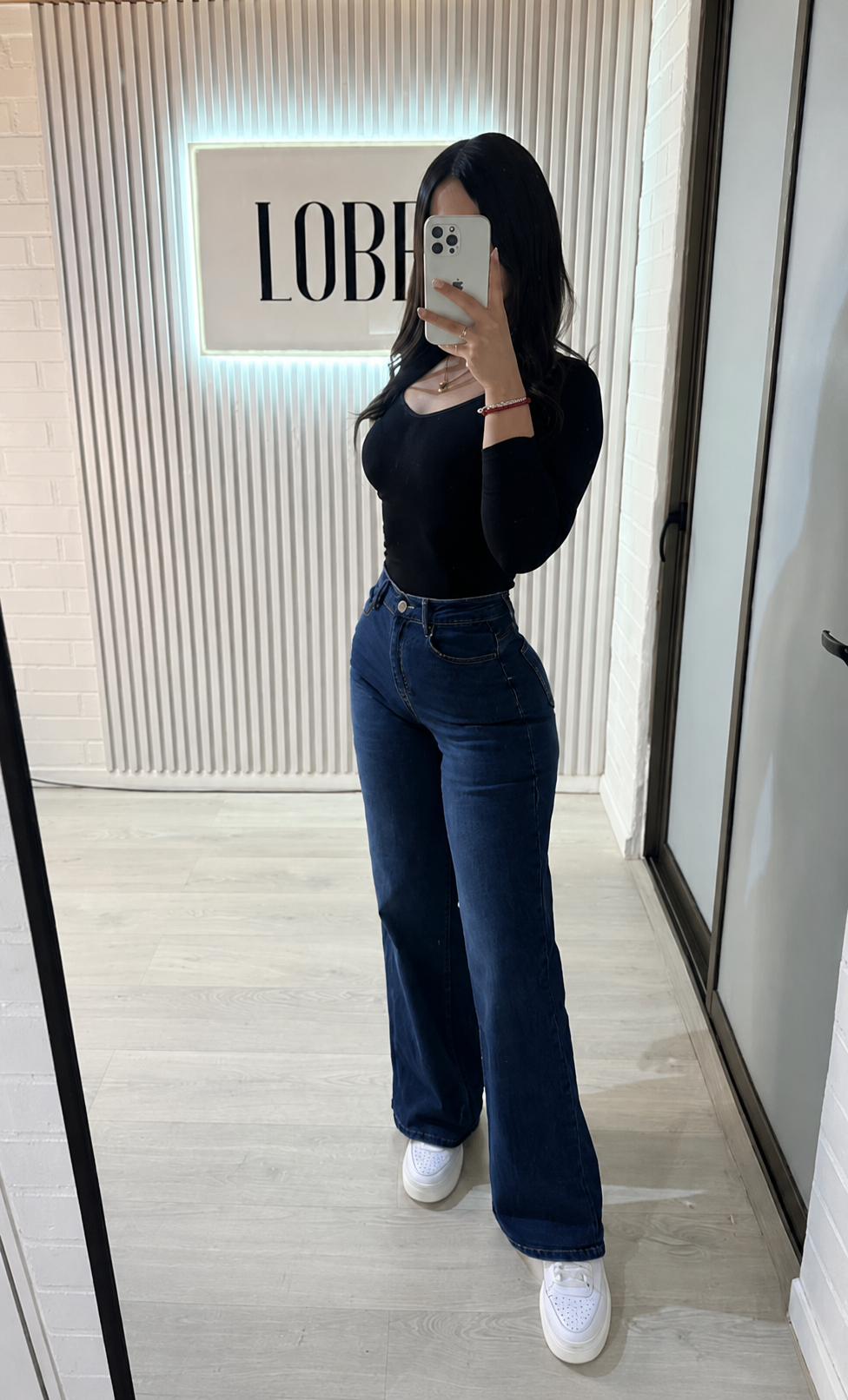 Wide leg mezclilla classic | oscuro