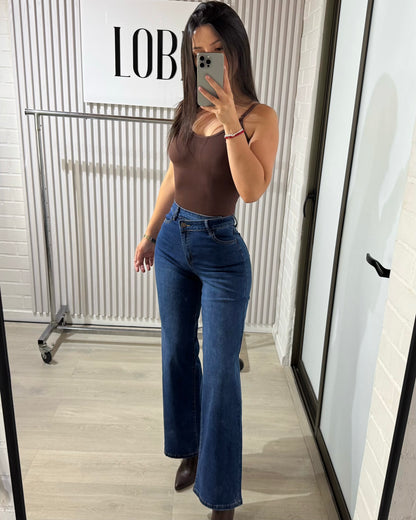 Wide Leg Zara Botón Cruzado