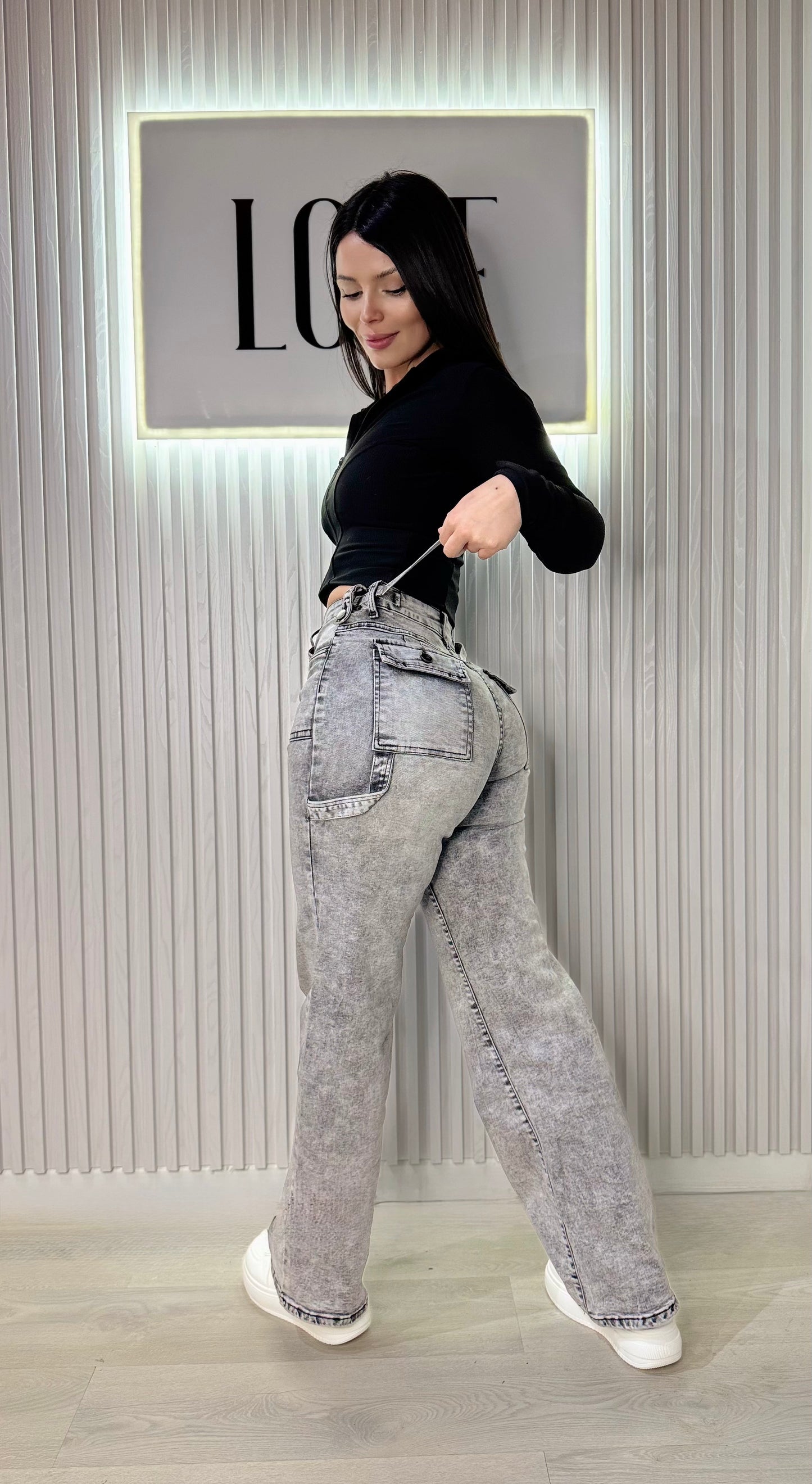 CARGO GRIS AJUSTABLE