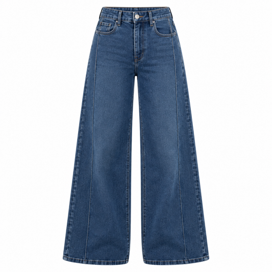 Wide leg azul